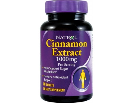 Cinnamon Extract 1000mg. 80 tablets